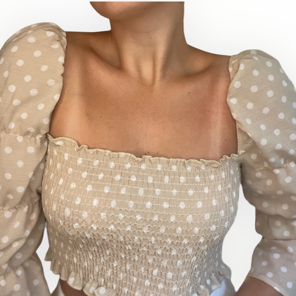 Princess Polly Puff Sleeve Crop Top - Picture 2 of 6